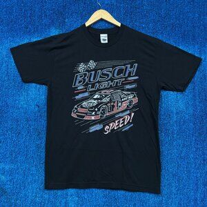 Busch Light Beer Speed Graphic T-Shirt Size Medium
